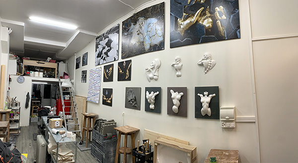 Isabelle Ardevol Lausanne studio - inside view