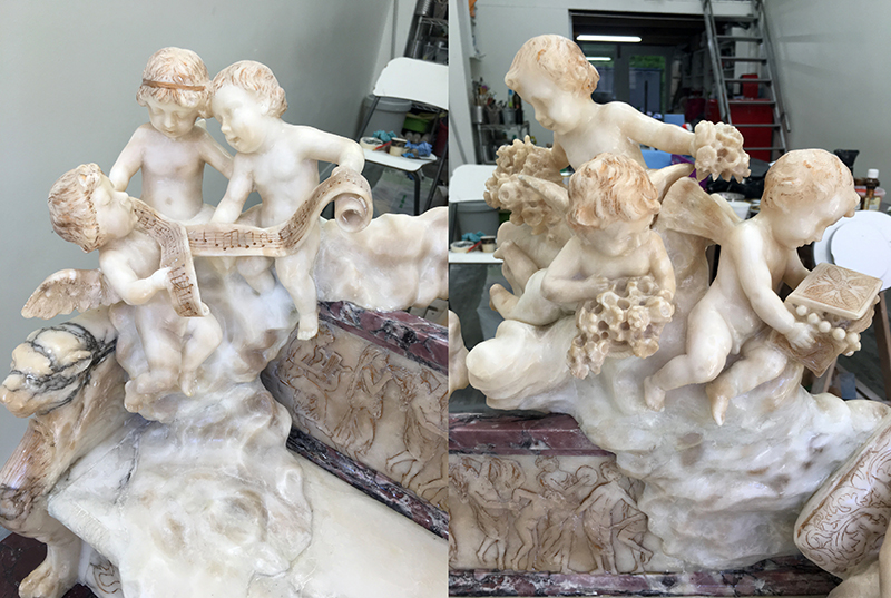 IZA - Isabelle Ardevol - Restauration sculpture Prof A. Petrilli