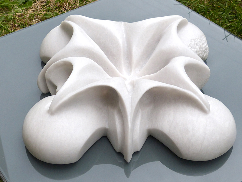 Isabelle Ardevol – Inner temple, turkish white marble sculpture - 2019