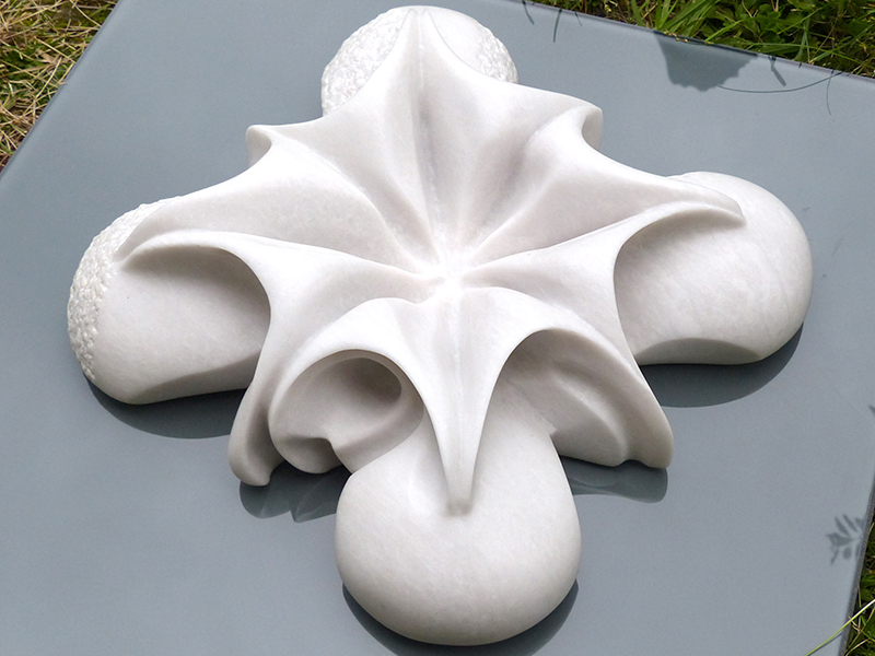 Isabelle Ardevol – Inner temple, turkish white marble sculpture - 2019