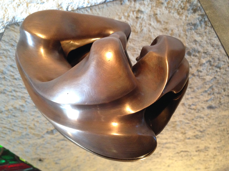 Isabelle Ardevol, Elle bronze sculpture casted in 2015. Represents a reclined woman