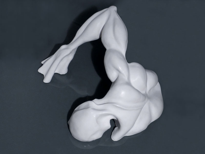 IZA - Isabelle Ardevol - Sculpture appelee Arachement, résine acrylique, 2015
