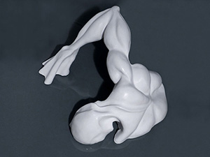 IZA, Isabelle Ardevol, femme artiste contemporain, sculpteure, sculptrice, art Arrachement, sculpture en resine acrylique, 2015 