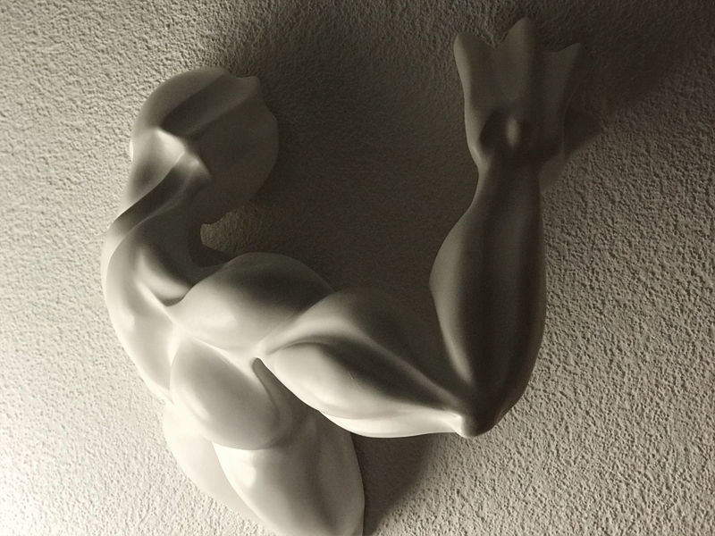 IZA - Isabelle Ardevol - Sculpture appelee Arachement, résine acrylique, 2015