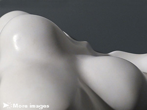 Isabelle Ardevol, Towards a new world, acrylic resin sculpture representing a female body in the way of turning back, 2012