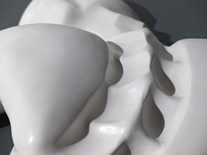 IZA, Isabelle Ardevol, femme artiste contemporain, sculpteure, sculptrice, art Reverie d'un promeneur solitaire, sculpture en resine acrylique, 2012