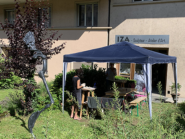 IZA - Isabelle Ardevol - stages de sculpture d'ete, adultes  a Lausanne. Sculpture d'eleve