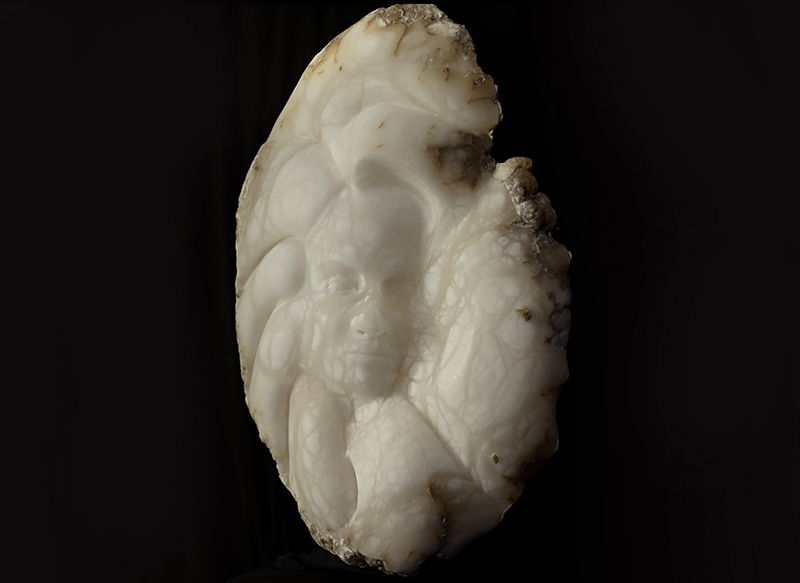 IZA, Isabelle Ardevol, sculpture en albatre appelée Symbiose - 2026